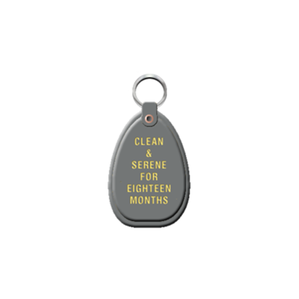Keyring - Grey 18 Months