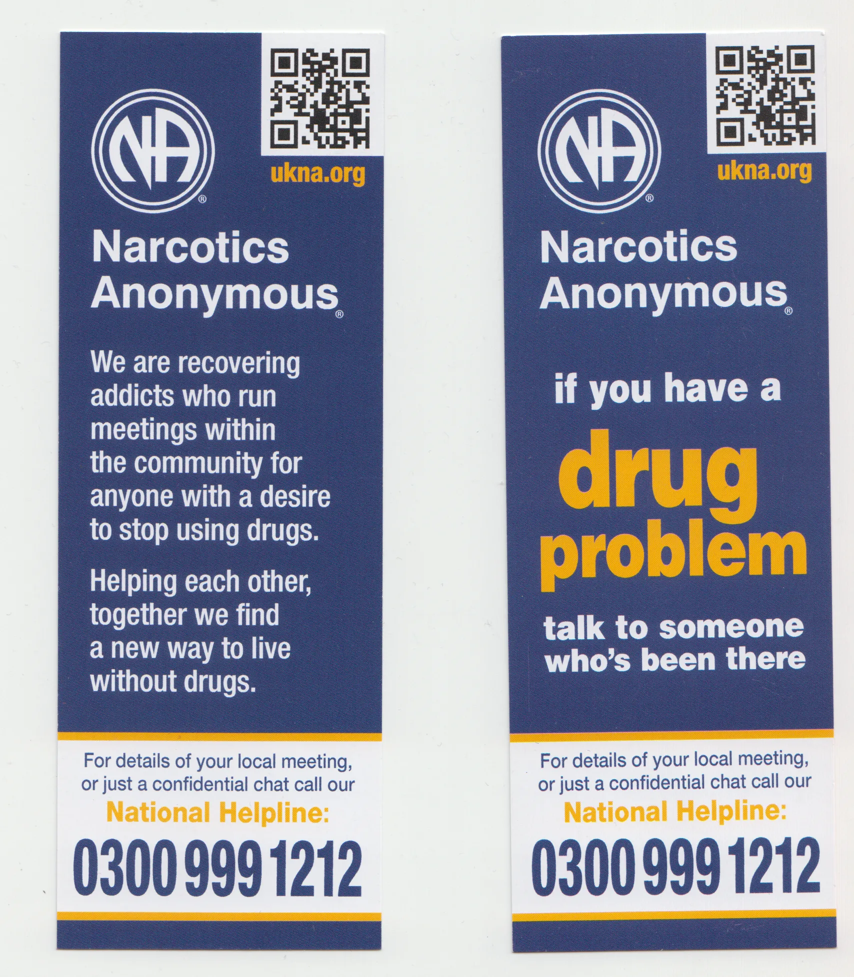 UKPI Helpline Bookmark - Pack of 50
